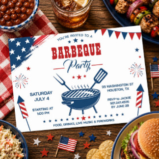 Uitnodiging voor 4 juli BBQ-feest
