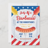 Uitnodiging voor 4 juli BBQ-feest (Voorkant)