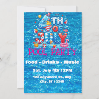 Uitnodiging voor 4 juli zwembadfeest