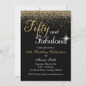 Uitnodiging voor 50 jaar en feestdag (Voorkant)