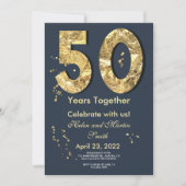 Uitnodiging voor 50 jaar trouwfeest (Voorkant)