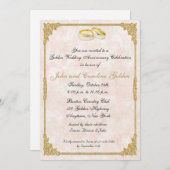 Uitnodiging voor 50e Jubileum bruiloft (Voorkant / Achterkant)