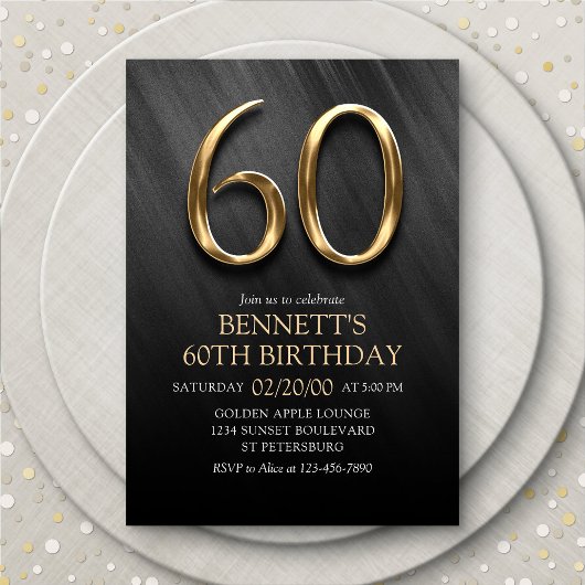Uitnodiging voor 60ste verjaardag