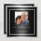 Uitnodiging voor 75-jarig jubileumfeest (Voorkant / Achterkant)