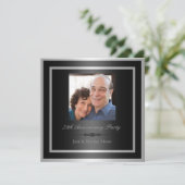 Uitnodiging voor 75-jarig jubileumfeest (Staand voorkant)