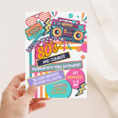 Uitnodiging voor 80's verjaardag, Throwback, uitno