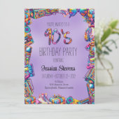 Uitnodiging voor 90's verjaardag (Staand voorkant)