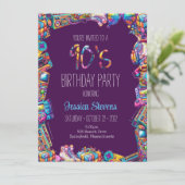Uitnodiging voor 90's verjaardag (Staand voorkant)