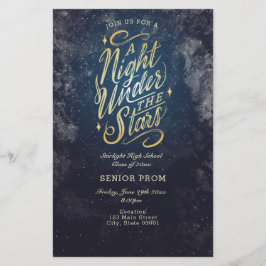 Uitnodiging voor 'A Night Under the Stars'-eveneme