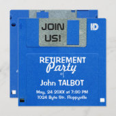 Uitnodiging voor Aangepaste Retro Diskette Retimen (Voorkant / Achterkant)