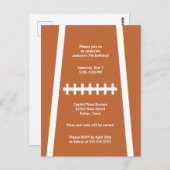 Uitnodiging voor Aangepaste verjaardag van footbal (Voorkant / Achterkant)