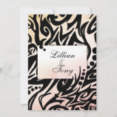 Uitnodiging voor Abstracte huwelijk (Achterkant)