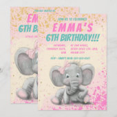 Uitnodiging voor acute olifanten (Voorkant / Achterkant)