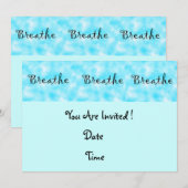 Uitnodiging voor ademhaling (Voorkant / Achterkant)