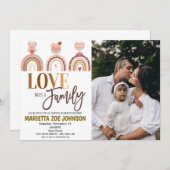 Uitnodiging voor adoptie viering (Voorkant / Achterkant)