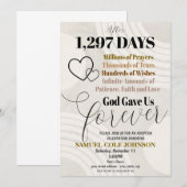 Uitnodiging voor adoptie viering (Voorkant / Achterkant)