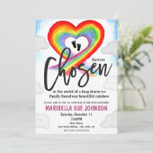 Uitnodiging voor adoptie viering (Staand voorkant)