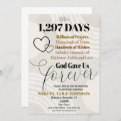 Uitnodiging voor adoptiefeest (Voorkant / Achterkant)