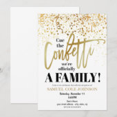 Uitnodiging voor adoptiefeest (Voorkant / Achterkant)