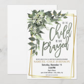 Uitnodiging voor adoptiefeest (Voorkant / Achterkant)