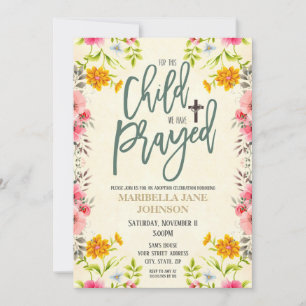 Uitnodiging voor adoptiefeest