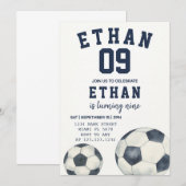 Uitnodiging voor afdrukbaar Football (Voorkant / Achterkant)