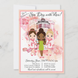 Uitnodiging voor Afrikaans-Amerikaans Spa-feestje