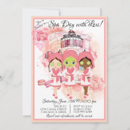 Uitnodiging voor Afrikaans-Amerikaans Spa-feestje