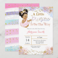 Uitnodiging voor Afrikaans-Amerikaanse Baby shower