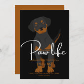 Uitnodiging voor afspeeldatum (Voorkant / Achterkant)