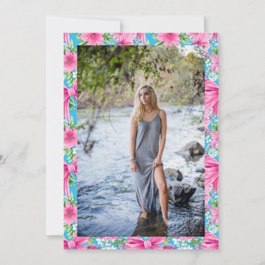 Uitnodiging voor afstudeerfeest, Preppy Afstuderen (Achterkant)