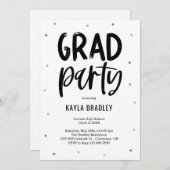 Uitnodiging voor Afstuderen bewerken in kleur voor (Voorkant / Achterkant)