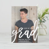 Uitnodiging voor Afstuderen bewerken van bewerkbaa (Staand voorkant)