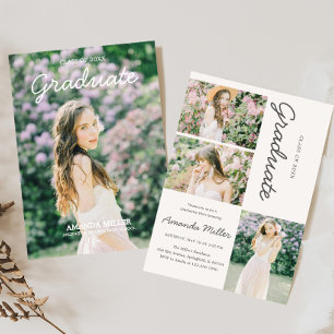 Uitnodiging voor afstuderen-fotoaankondiging