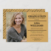 Uitnodiging voor afstuderen fotofeest (Voorkant / Achterkant)