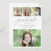 Uitnodiging voor Afstuderen voor Crises Collage Ed (Voorkant / Achterkant)