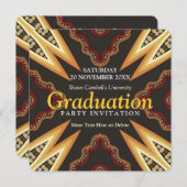 Uitnodiging voor Afstuderen voor het verzamelen va (Voorkant / Achterkant)