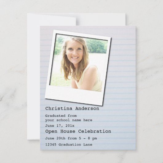 Uitnodiging voor Afstuderen voor samenstellingnote (Achterkant)