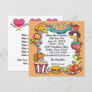 Uitnodiging voor alle gelegenheden - zie terug