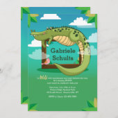 Uitnodiging voor alligator-Lijst (Voorkant / Achterkant)