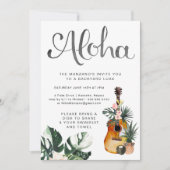 Uitnodiging voor Aloha Zomer Luau Feestje (Voorkant)