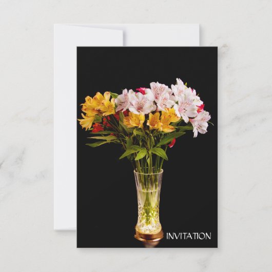 Uitnodiging voor Alstroemeria (Peruvian Lily) (Voorkant)