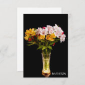 Uitnodiging voor Alstroemeria (Peruvian Lily) (Voorkant / Achterkant)