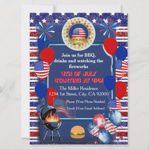 Uitnodiging voor America's 250ste verjaardagsfeest