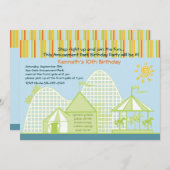 Uitnodiging voor Amusement Park (Voorkant / Achterkant)