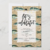  uitnodiging voor antiek visteverjaardag (Voorkant)