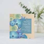 uitnodiging voor aquamarijnleven (Staand voorkant)