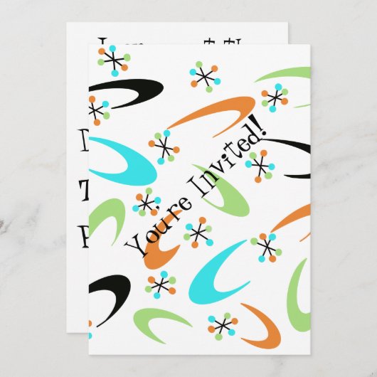 Uitnodiging voor atoomwapens uit de middeleeuwen (Voorkant / Achterkant)