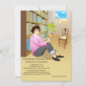 Uitnodiging voor Avid Reader Book Club (Voorkant)