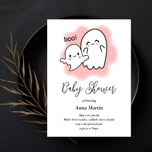 Uitnodiging voor baby Boo Ghost Shower